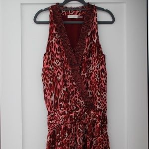 RAMY BROOK ruffle red dress